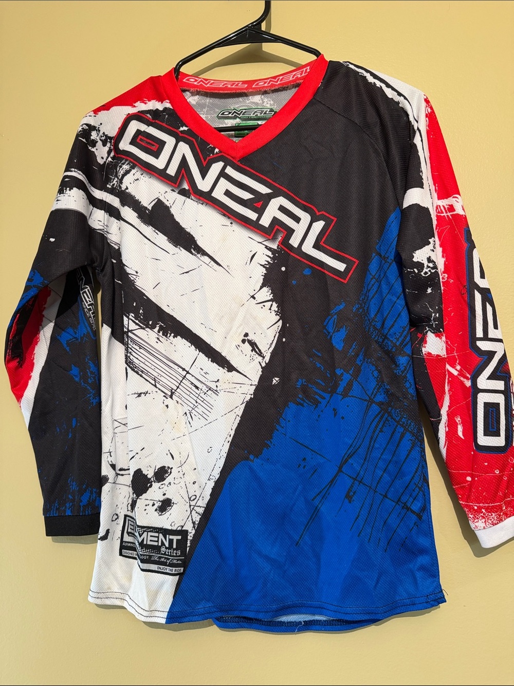 O'Neal Kids' Red/Blue/Black Graphic MX Jersey
